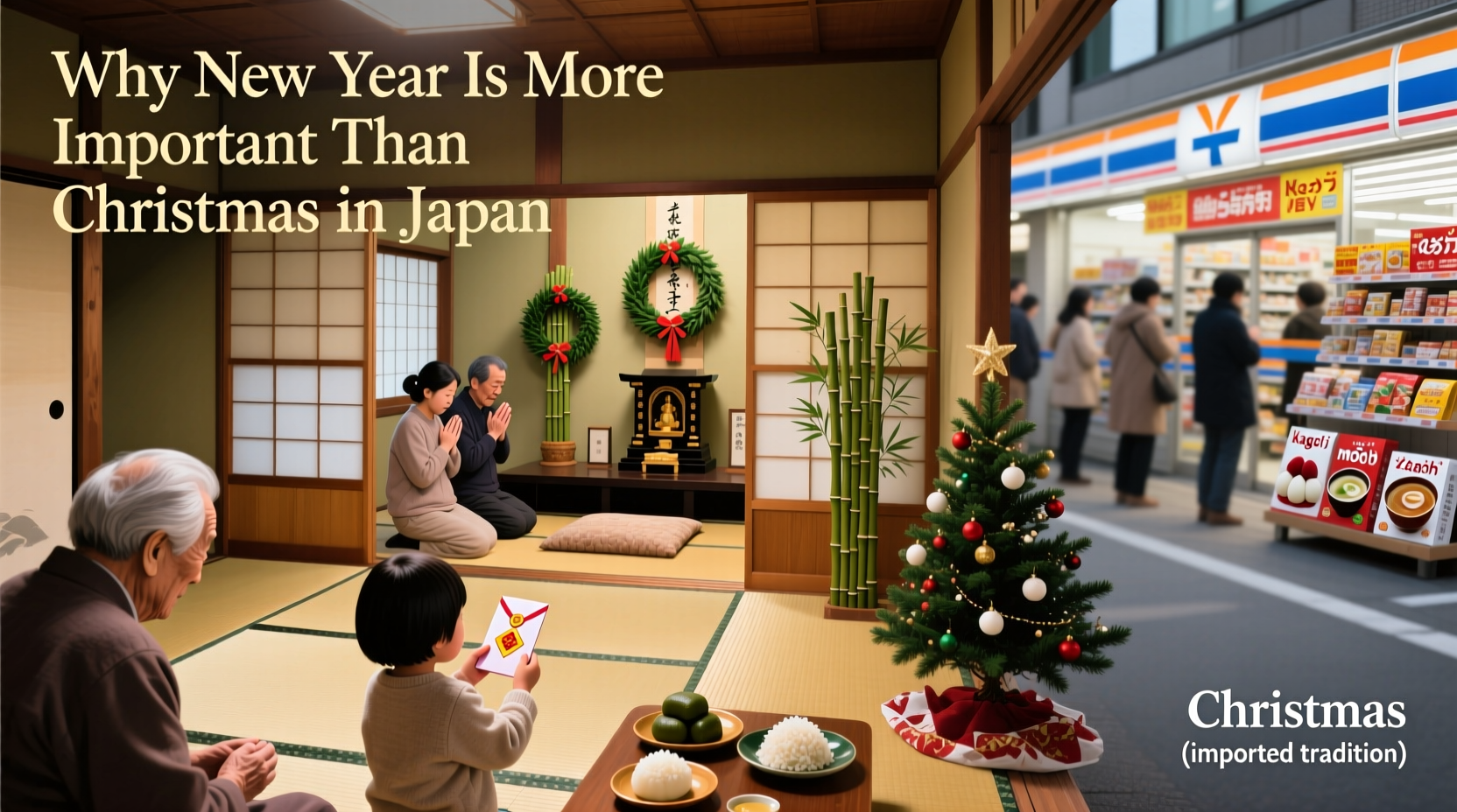 why is new year more important than christmas in japan