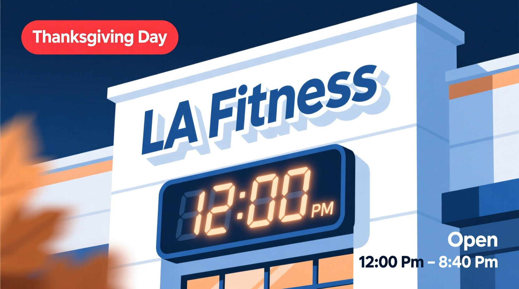 is la fitness open on thanksgiving day