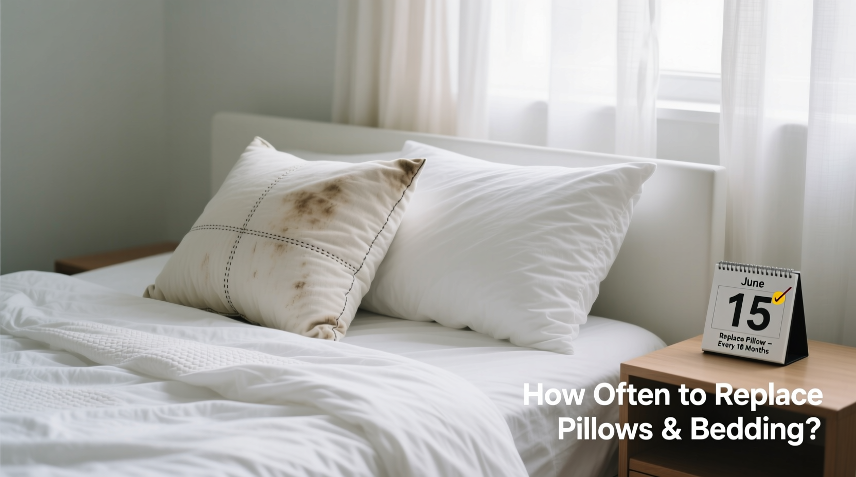 how often to replace pillows and bedding