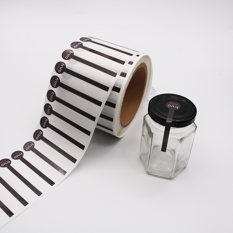 自定义标志防水印刷食品罐密封辊贴纸磨砂层压标签密封贴纸