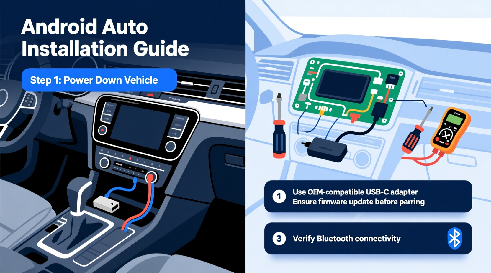 passat b8 2018 android auto install
