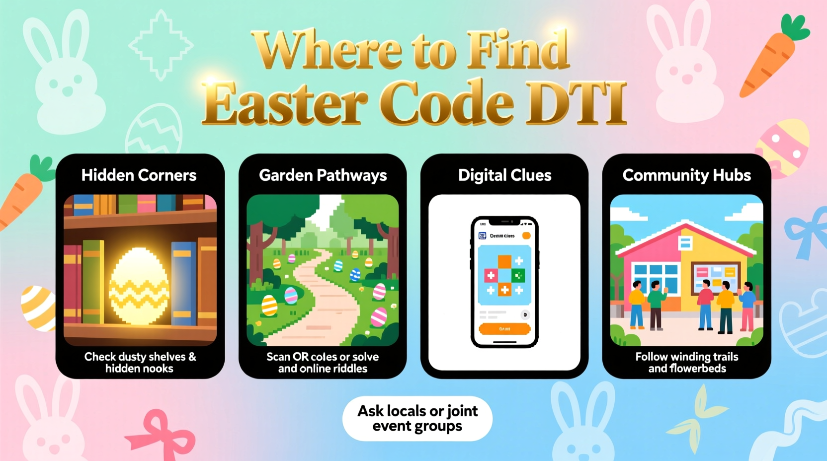 where to find easter code dti