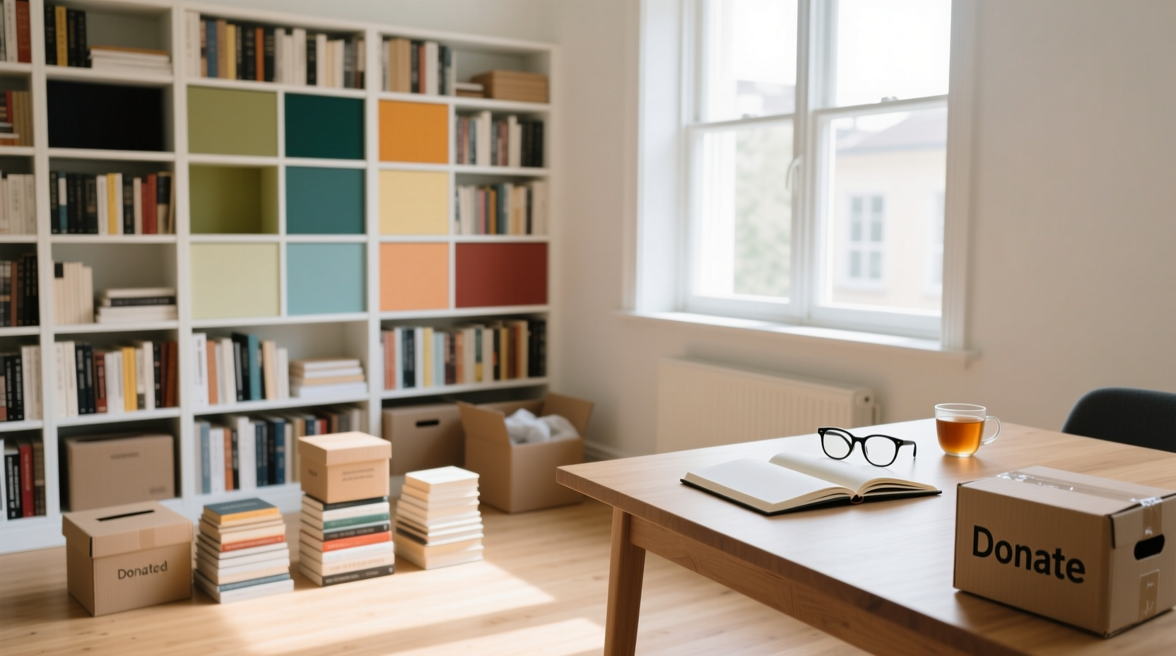 how to declutter books
