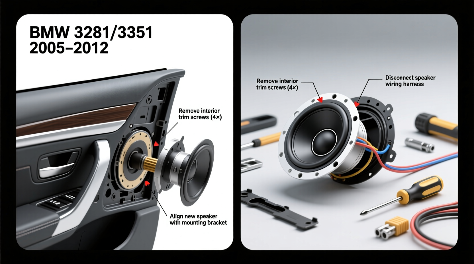 E90 Speaker Replacement Full Guide For BMW 328i 335i 2005 2013 e90-speaker-replacement-full-guide-for-bmw-328i-335i-2005-2013