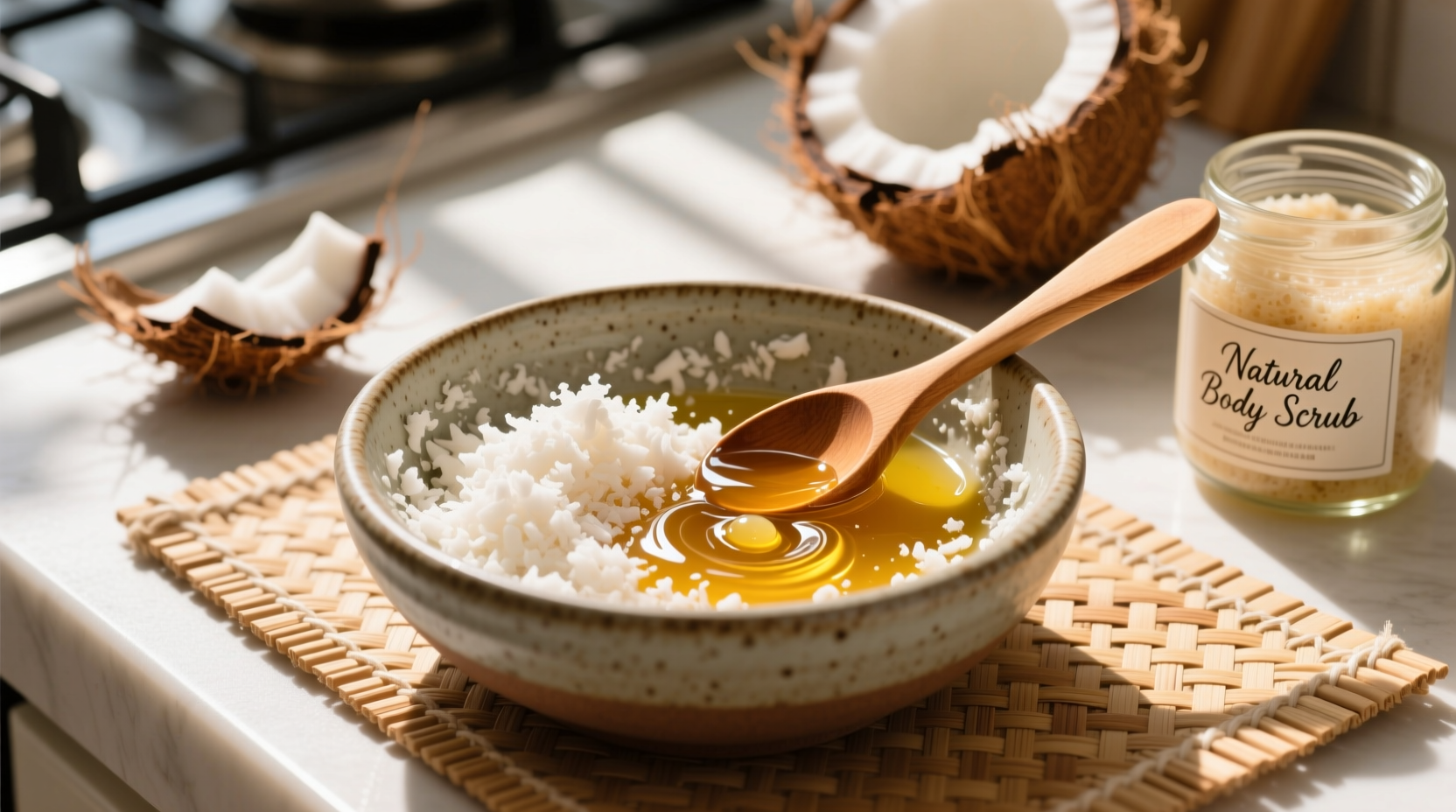 how to make coconut scrub