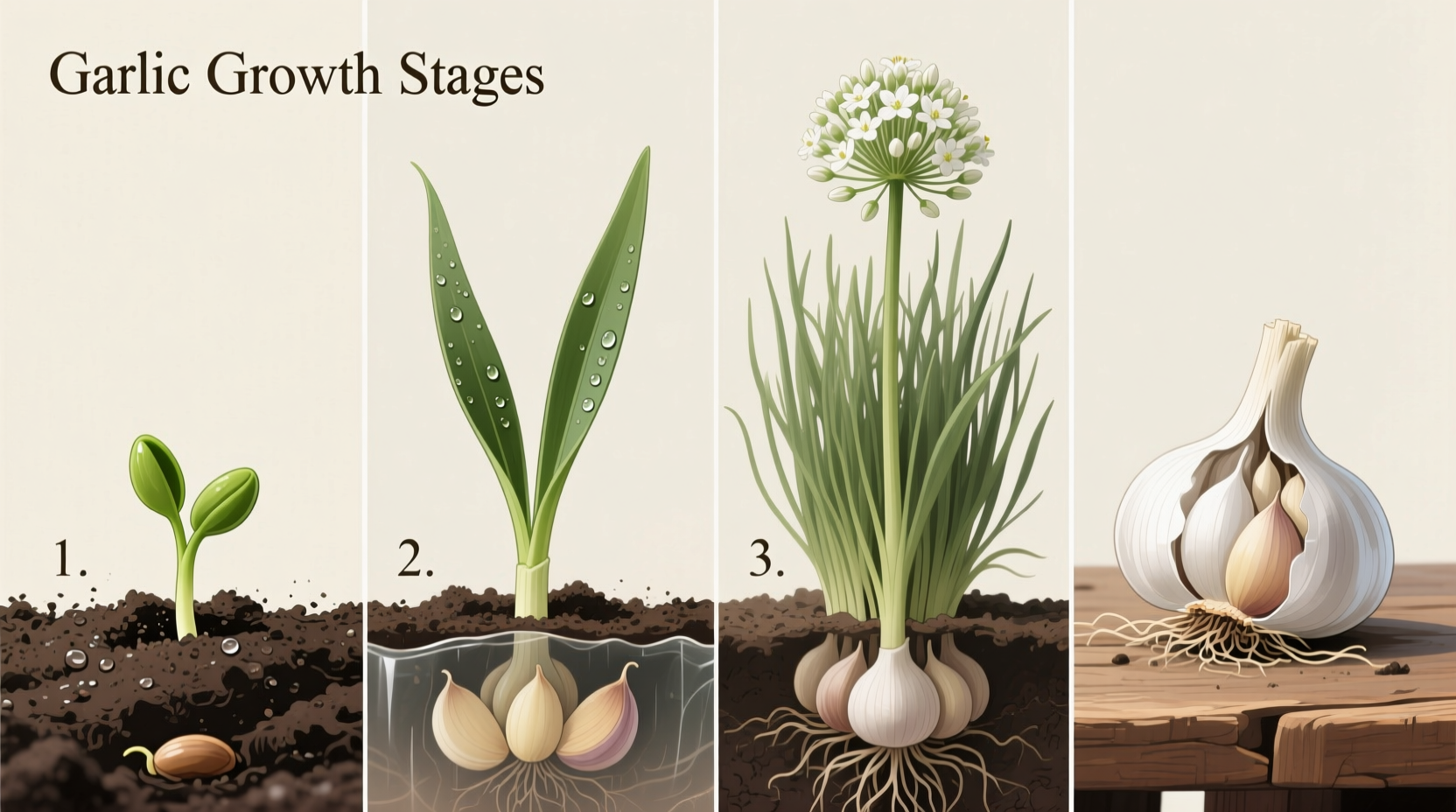 Garlic Growth Stages: Complete Guide from Planting to Harvest