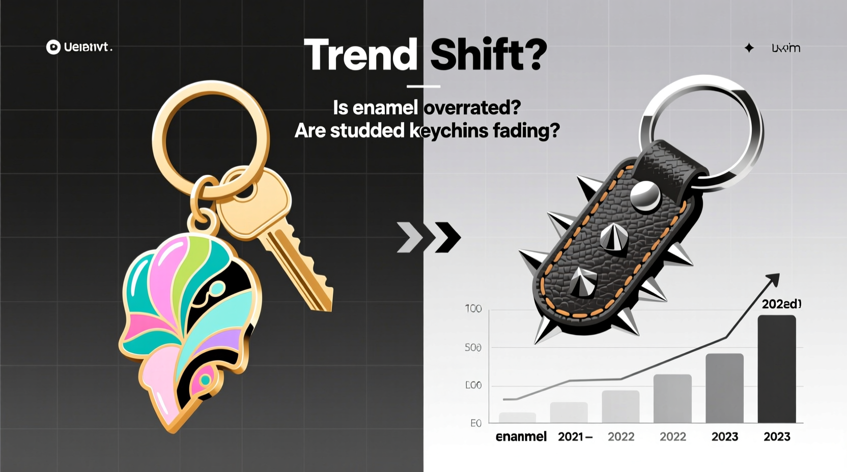 enamel vs studded keychains are studded keychains going out of style or is enamel overrated