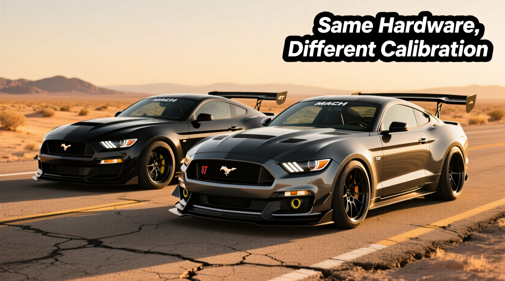 mustang gt vs mach 1 abs feel