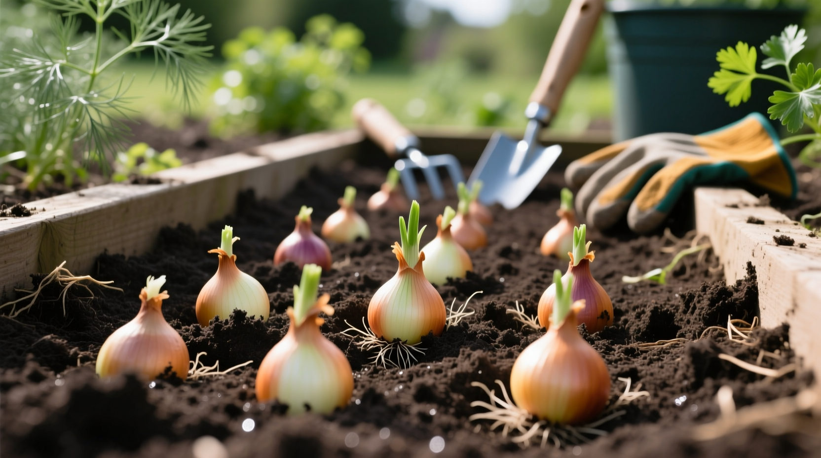 Zwiebelsets pflanzen: Die richtige Tiefe für optimale Erträge