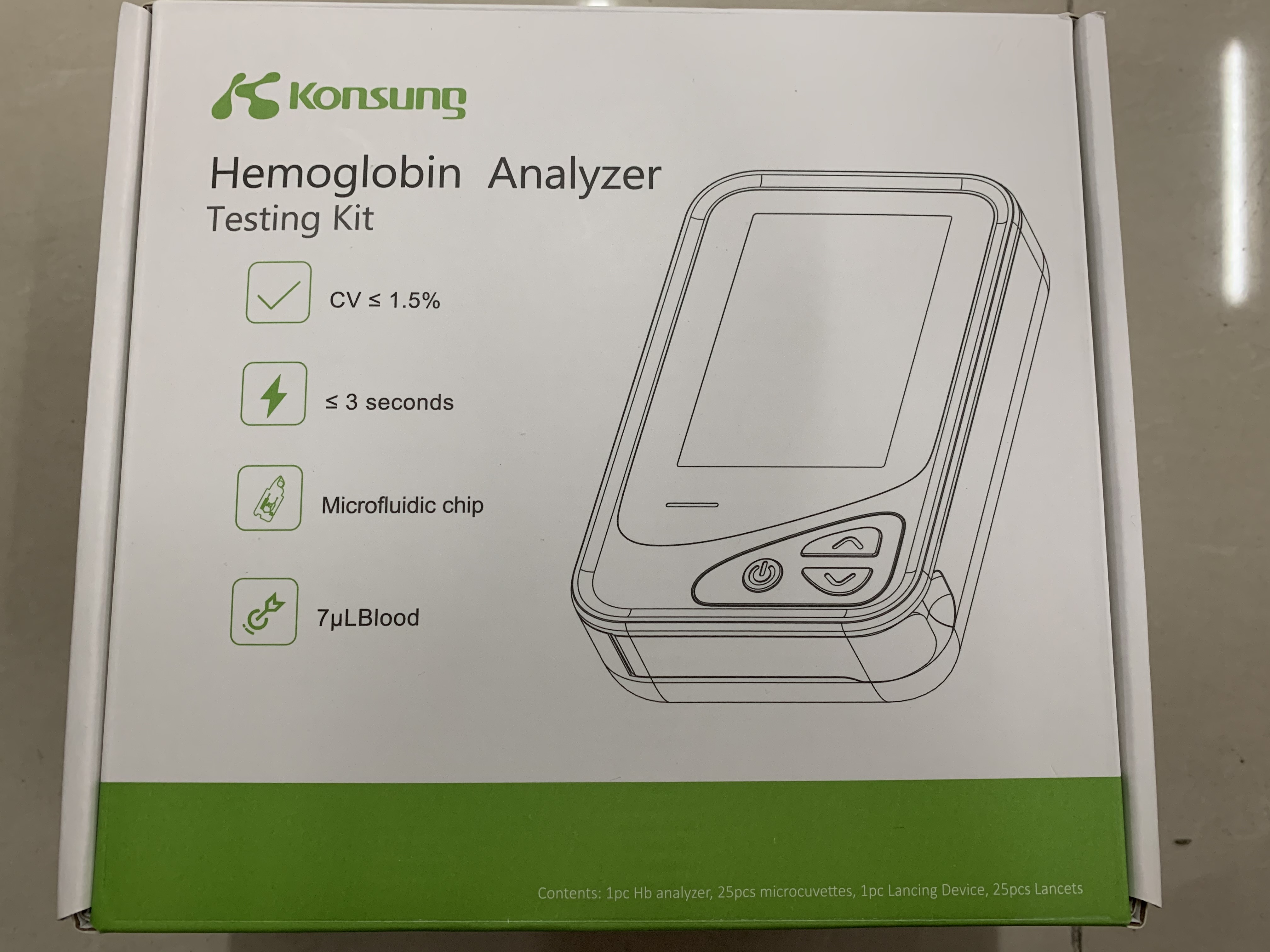 H7 high accuracy blood hemoglobin analyzer medical rapid POCT device for medical use