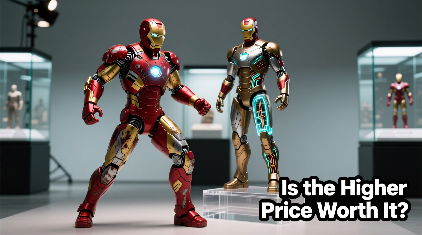 iron man mk4 vs pvc action figures is the higher price really worth it