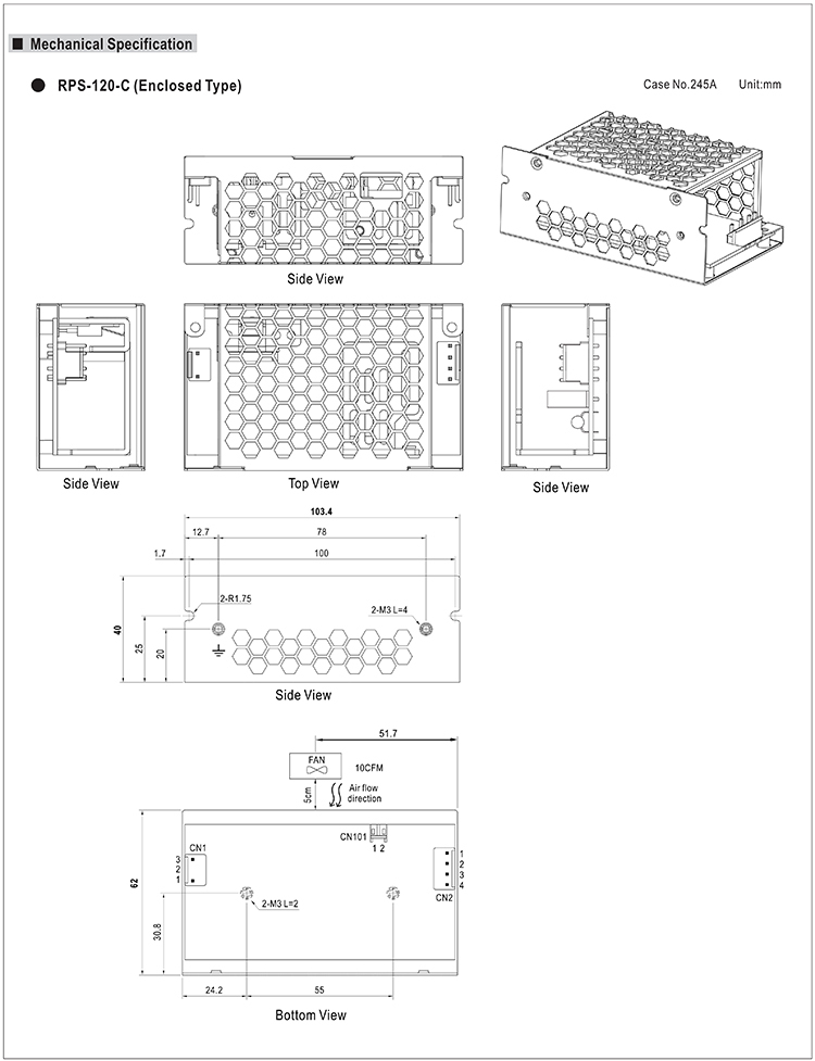 RPS-120-24 Mean Well Schaltnetzteile, 120W (Lüfter) - Elektronik RPS-120-24 Mean Well Schaltnetzteile, 120W (Lüfter) - Elektronik