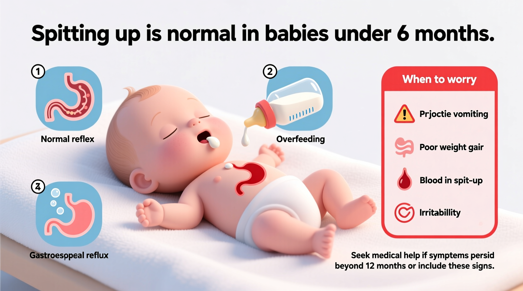 newborn spitting up common causes when to worry