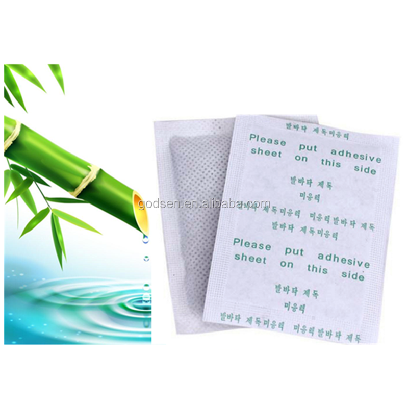 Bamboo detox foot patch with adhesive is the best Chinese natural foot detox pad
