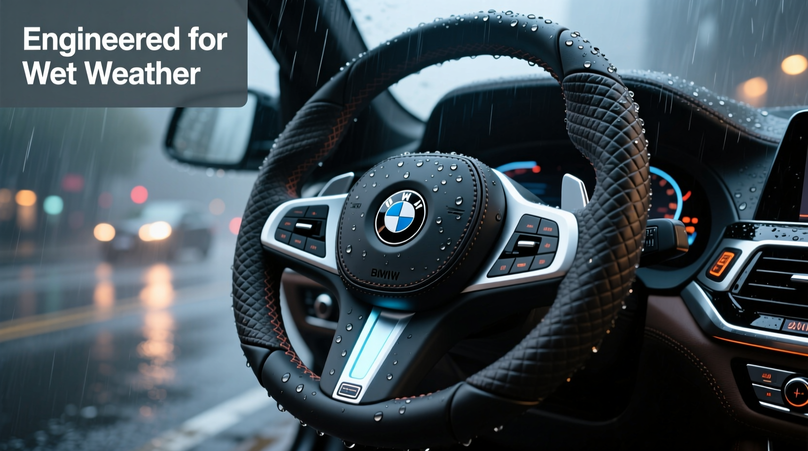 rainy climate bmw x3 2020 steering wheel