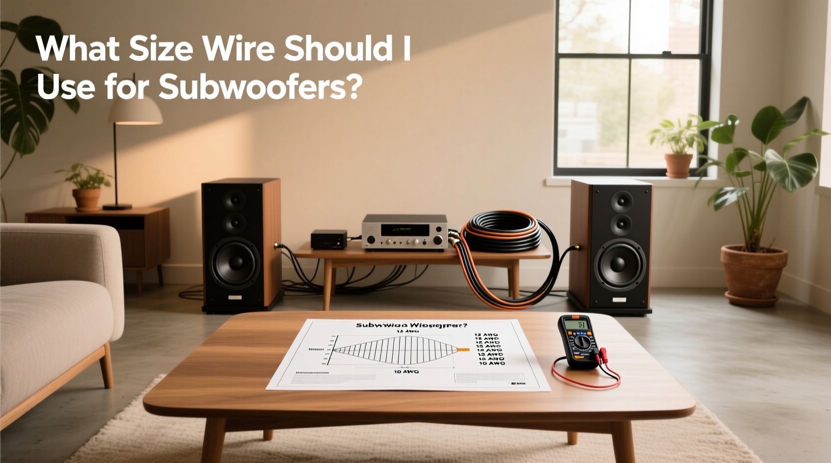 Subwoofer Wire Size Guide: How to Choose the Right Gauge