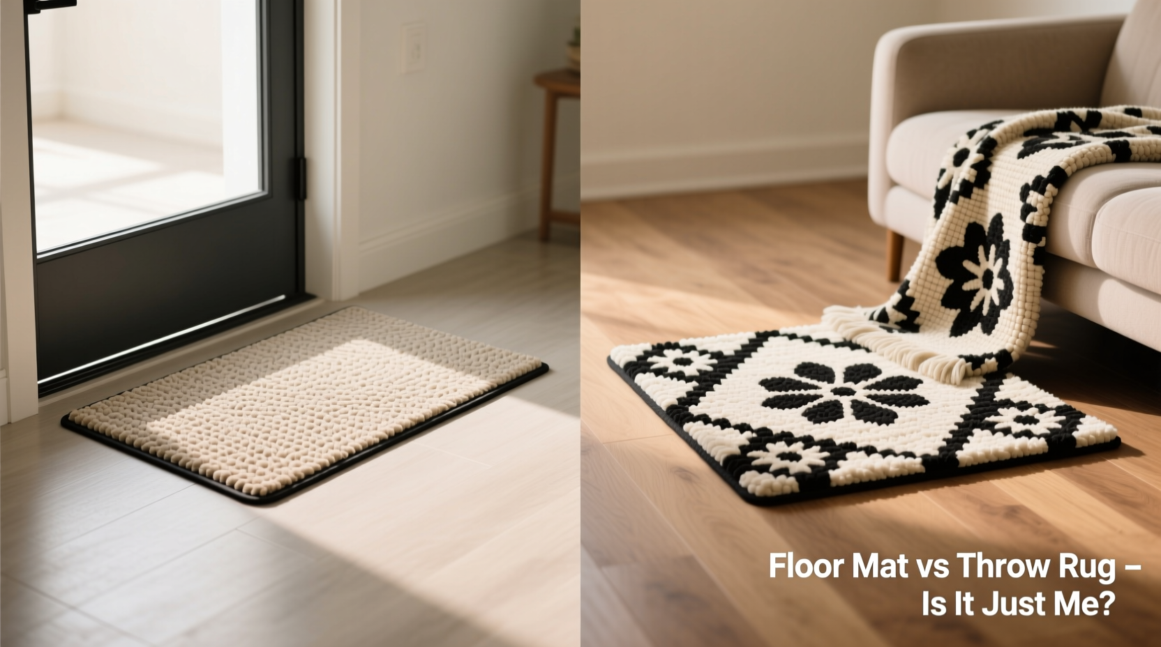 floor mat vs throw rug is it just me or is there barely a difference