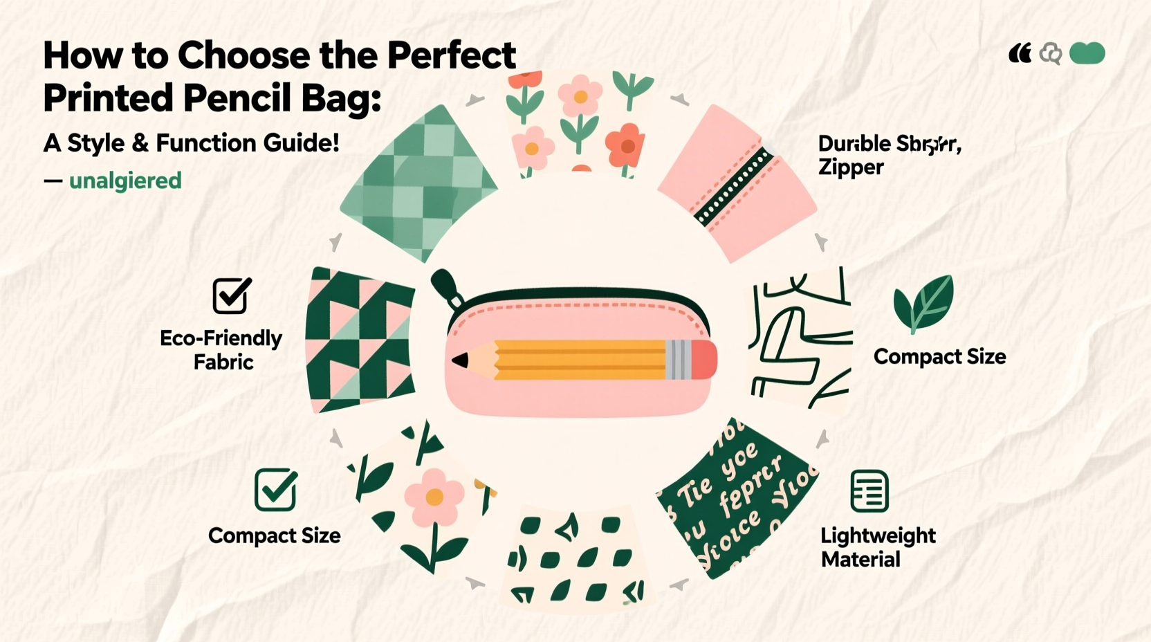 how to choose the perfect printed pencil bag pattern a practical guide for style and function