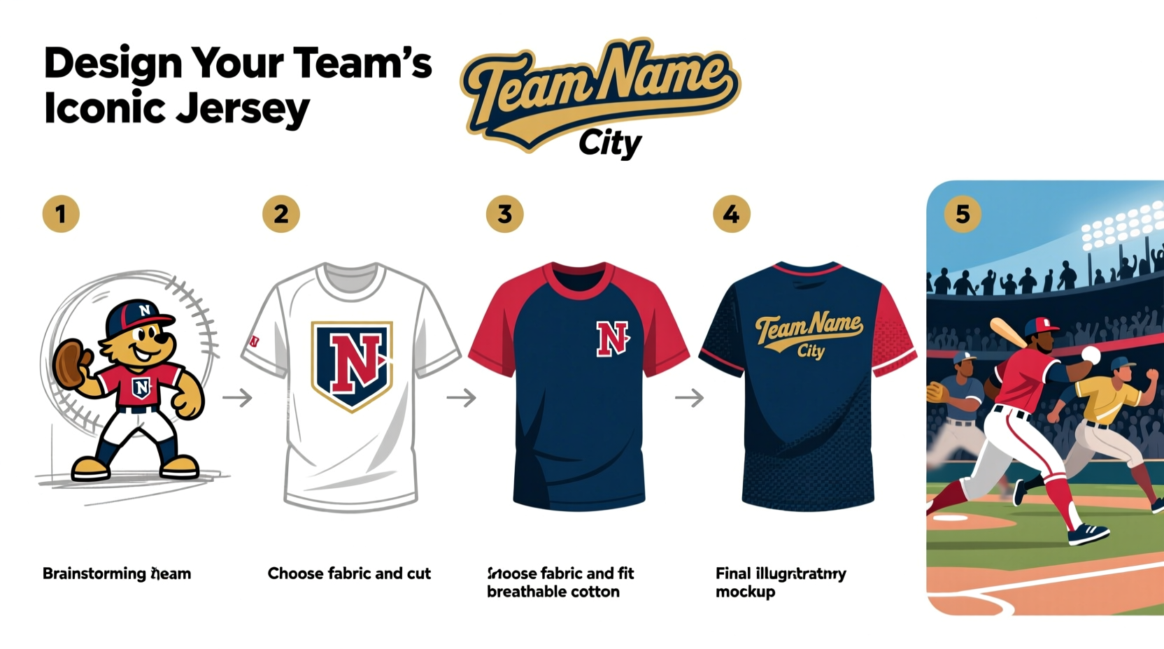 step by step guide to designing a unique baseball t shirt for your team