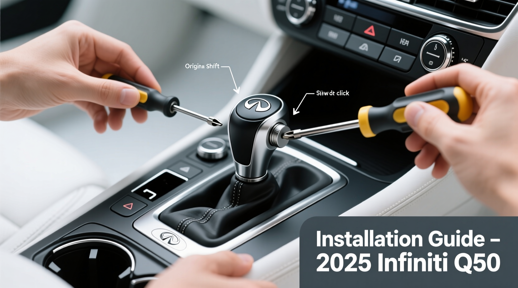 q50 shift knob install 2026