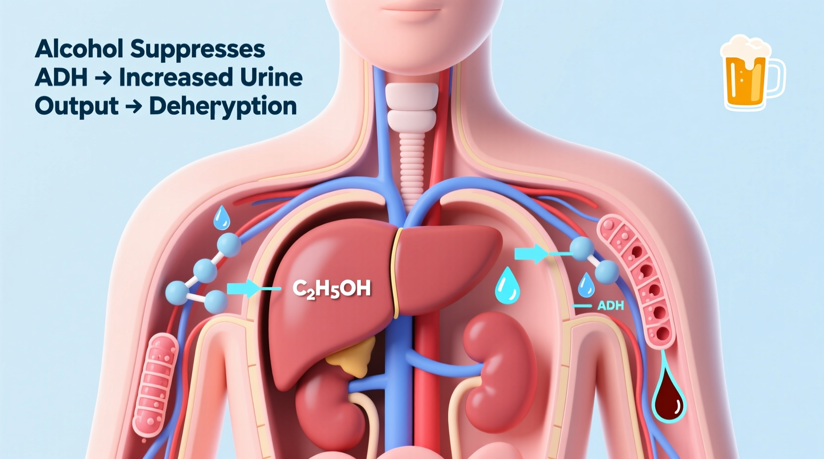 why does alcohol dehydrate you understanding the science