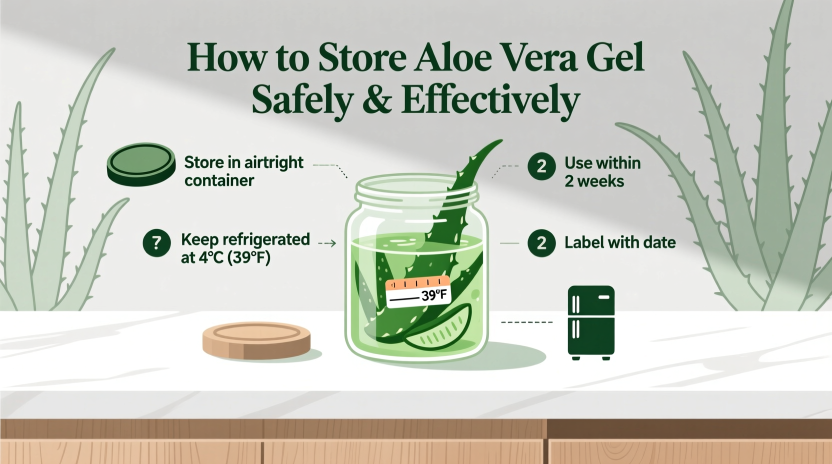 How to Store Aloe Vera Gel Safely & Effectively