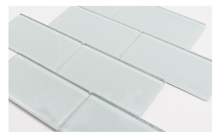 Interior Bathroom Kitchen Wall Glazed Glossy Glass Mosaic Tile 30*30cm