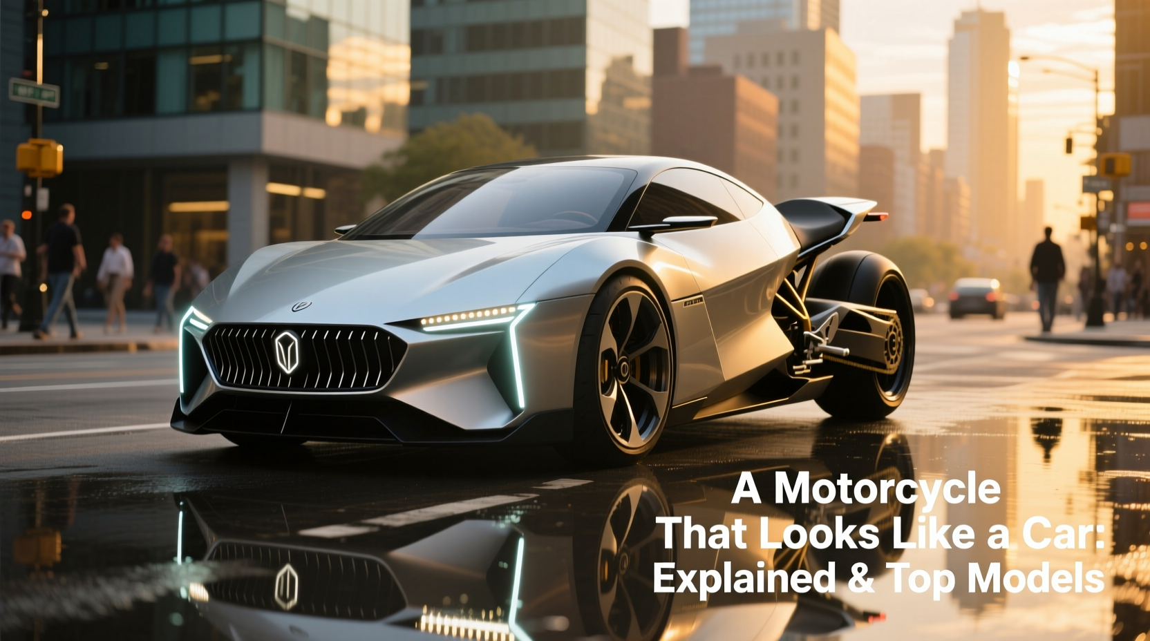 a motorcycle that looks like a car