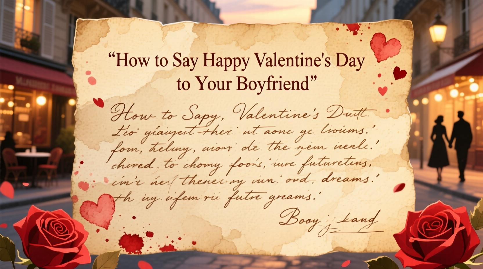 how do you say happy valentines day to your boyfriend