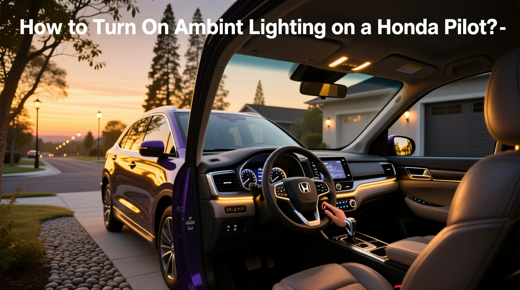 How to Turn On Ambient Lighting on a Honda Prologue: A Practical Guide