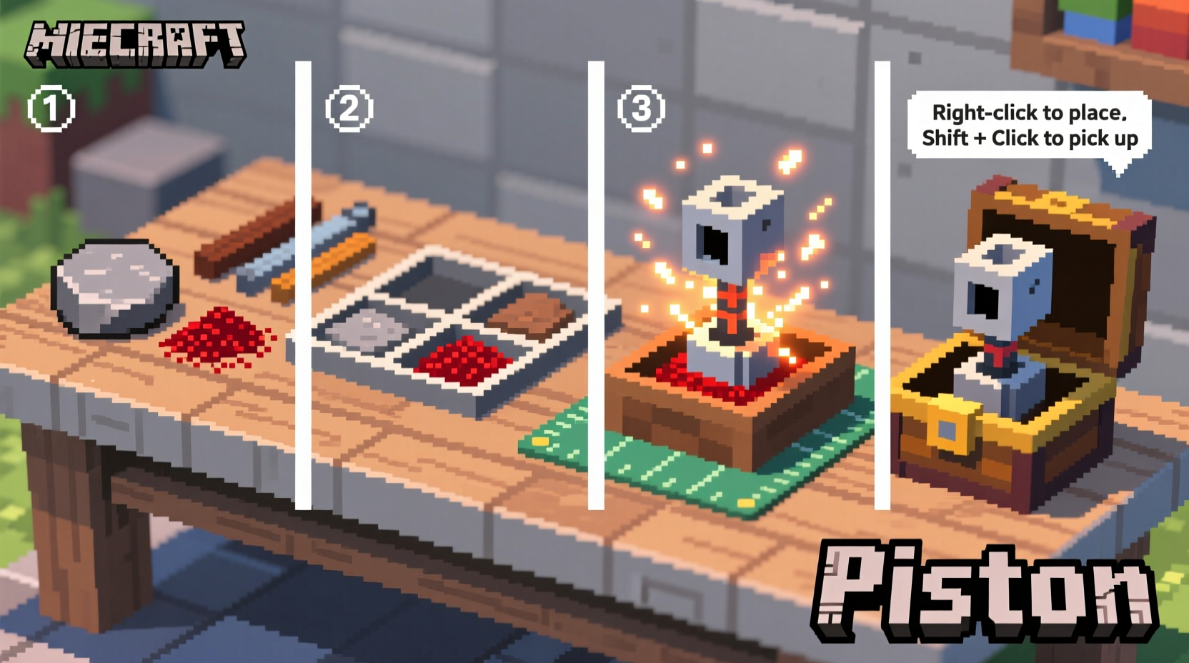 How to Craft a Piston in Minecraft: Step-by-Step Guide