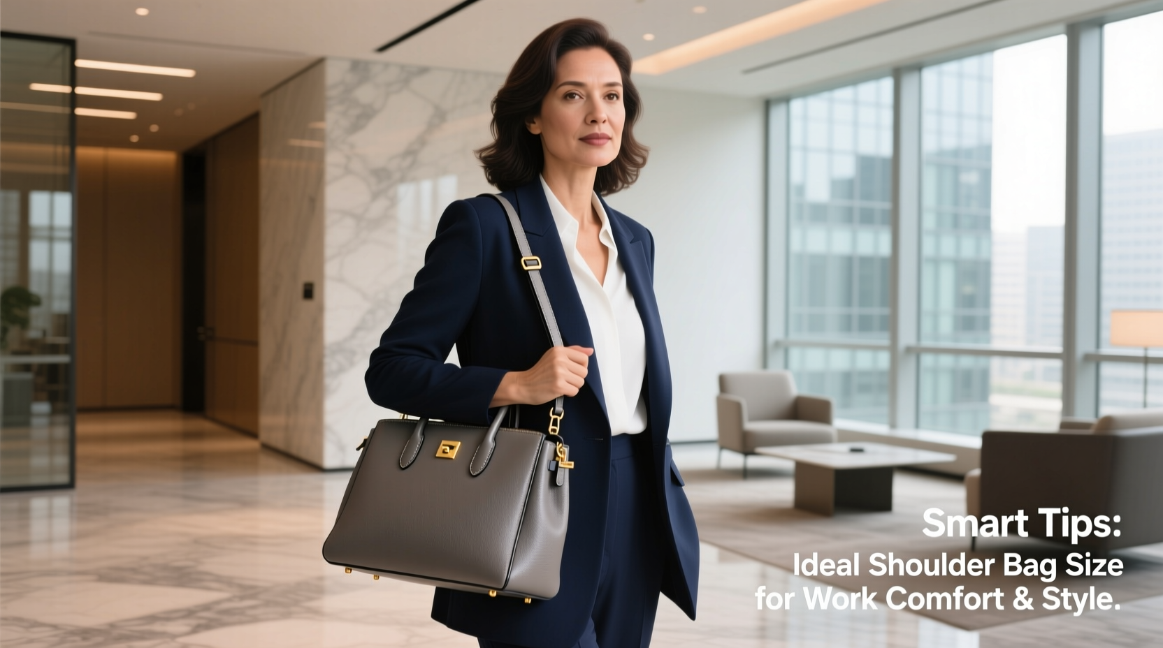 smart tips for selecting the ideal shoulder bag size for work comfort and style