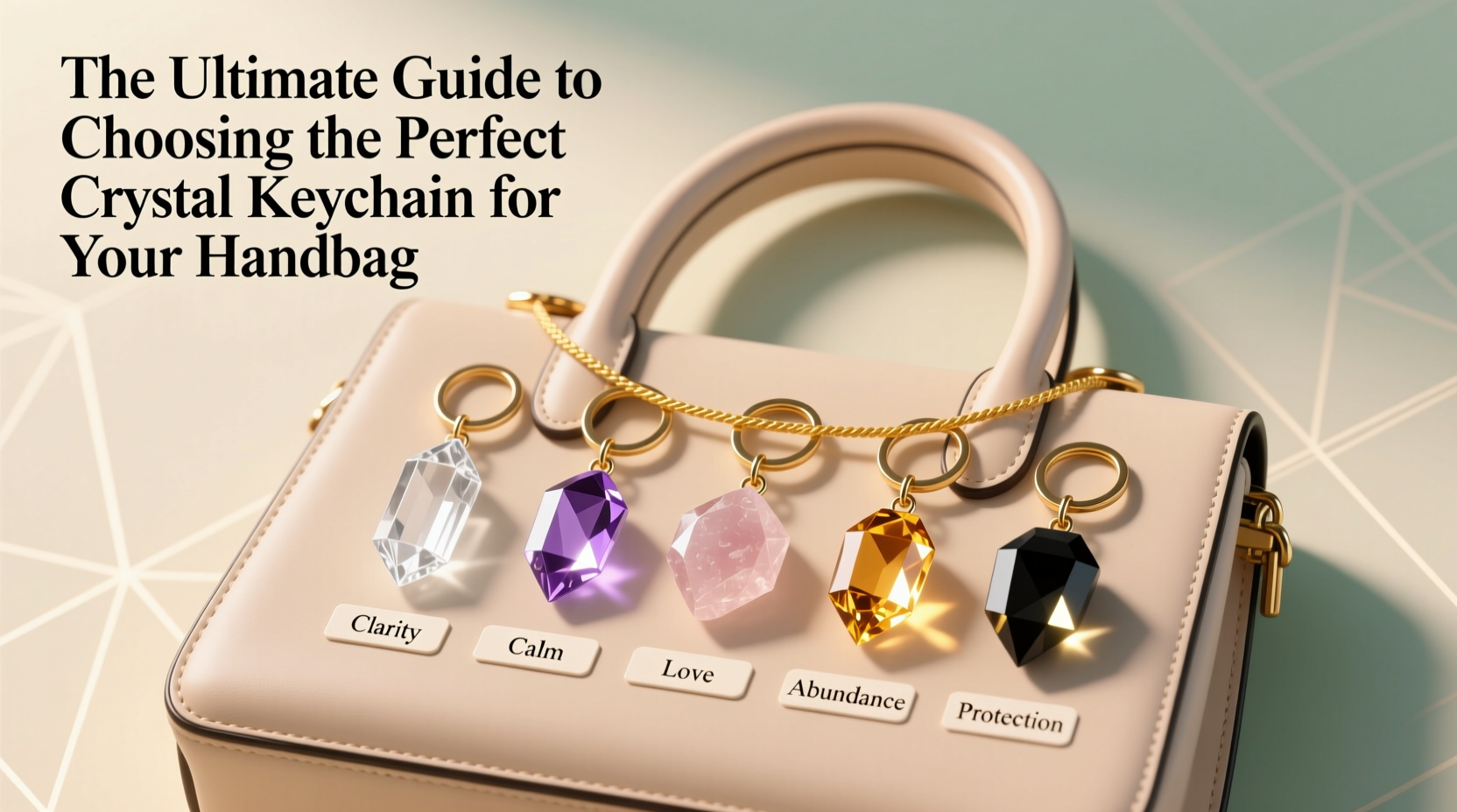 the ultimate guide to choosing the perfect crystal keychain for your handbag