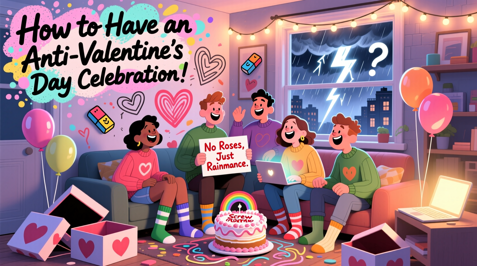how to have an anti valentines day