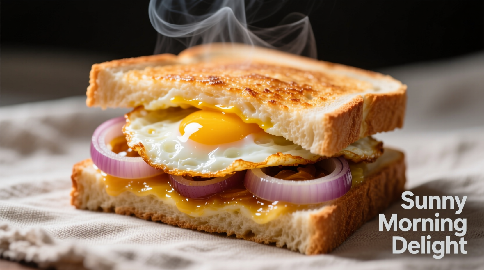egg and onion sandwich