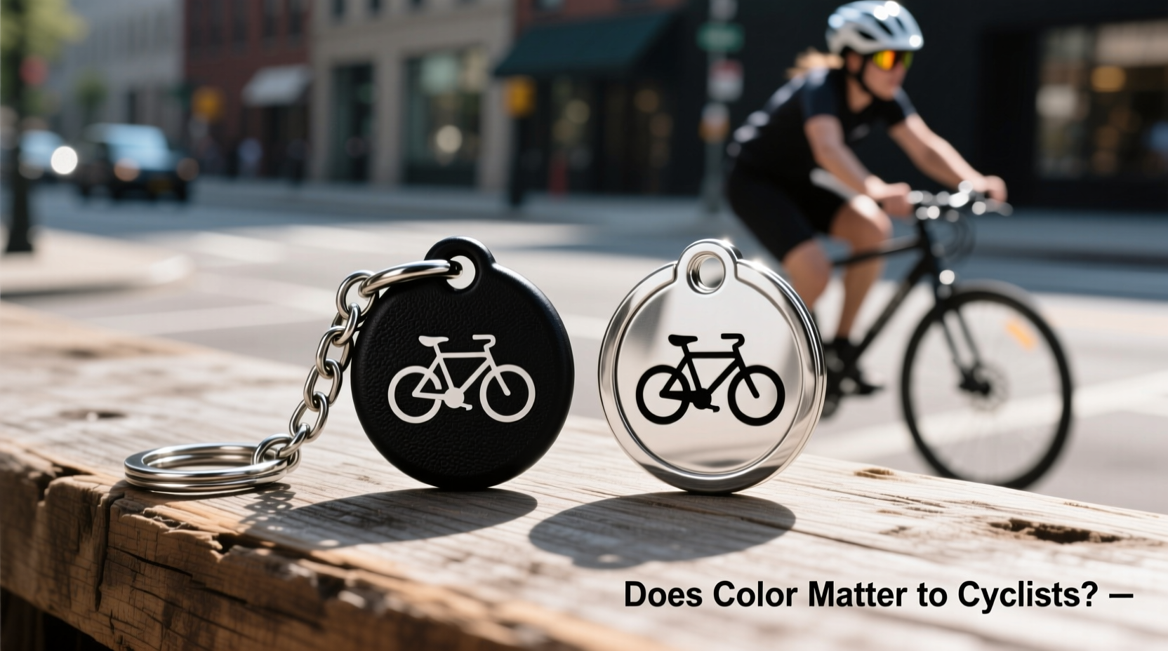 black vs silver bicycle keychain does the color actually matter to cyclists