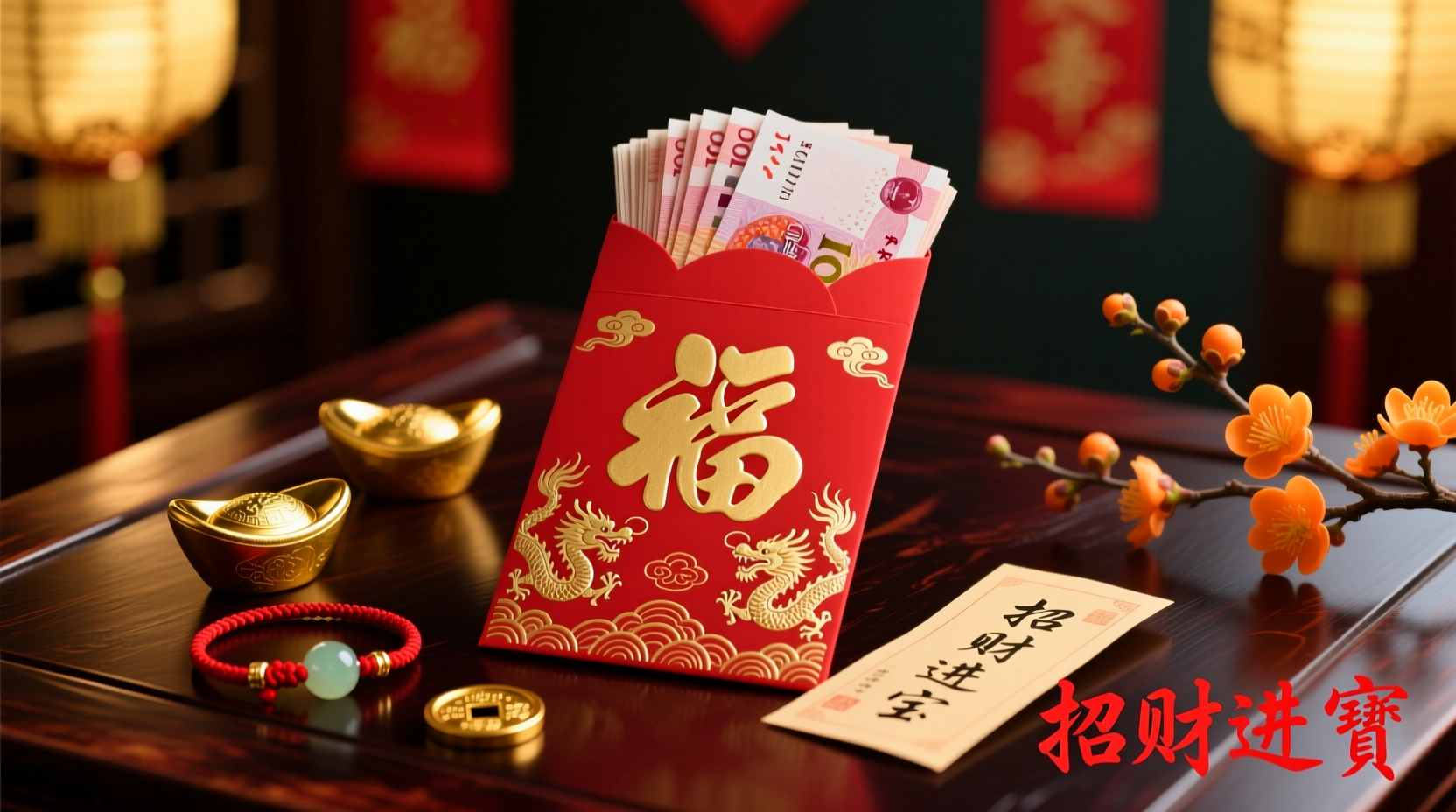 what goes into a red packet chinese new year