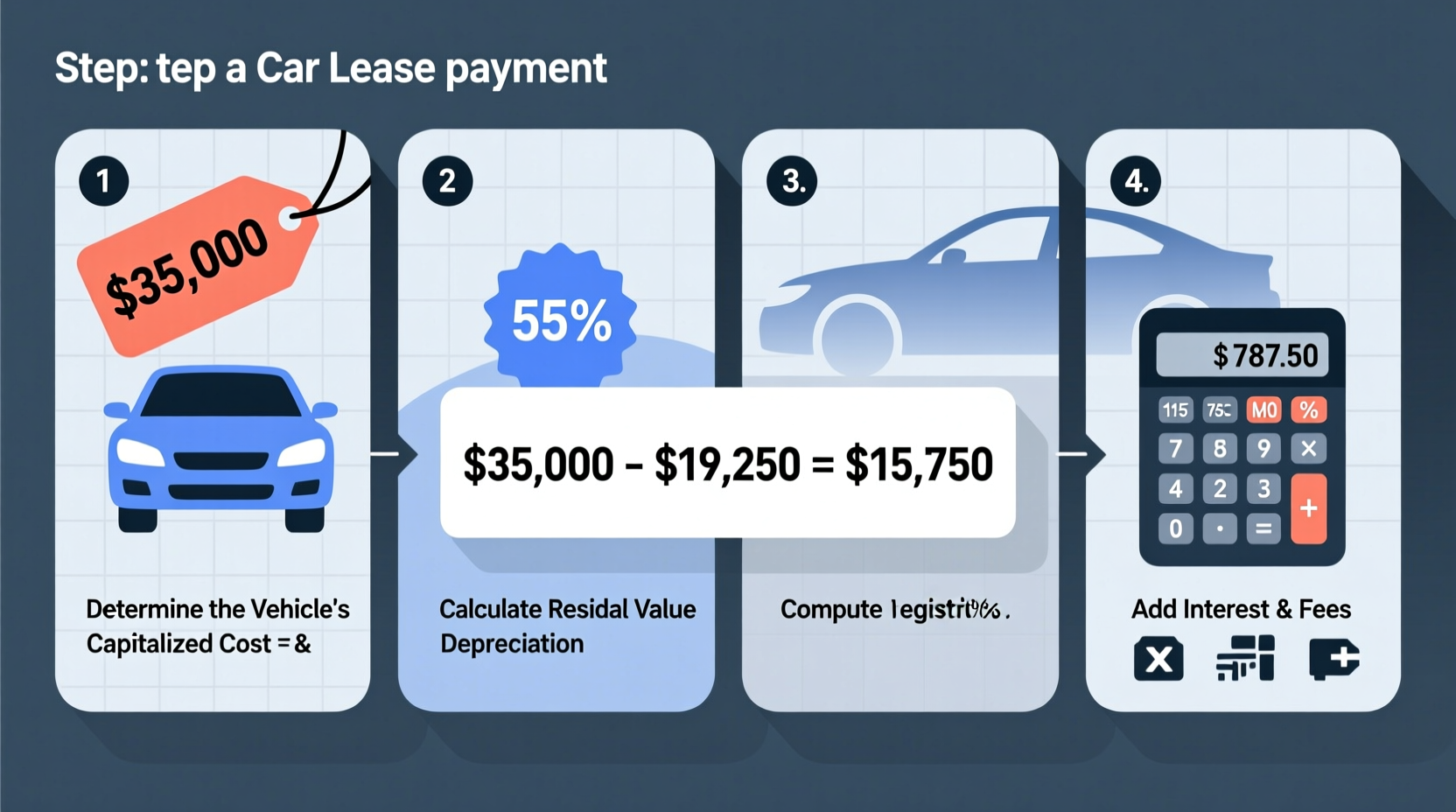 how do you calculate a car lease payment