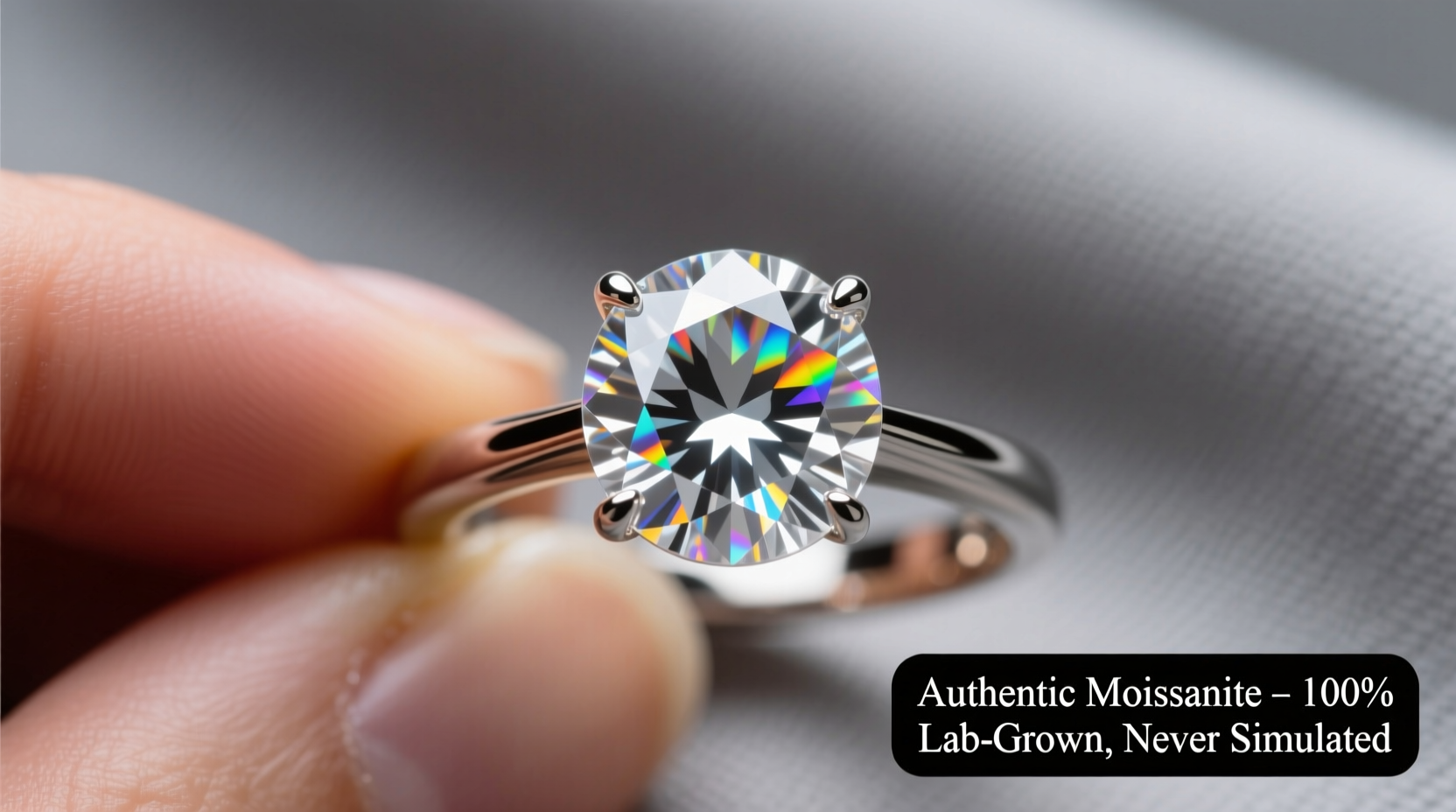 expert tips to identify authentic moissanite diamonds in your ring with confidence