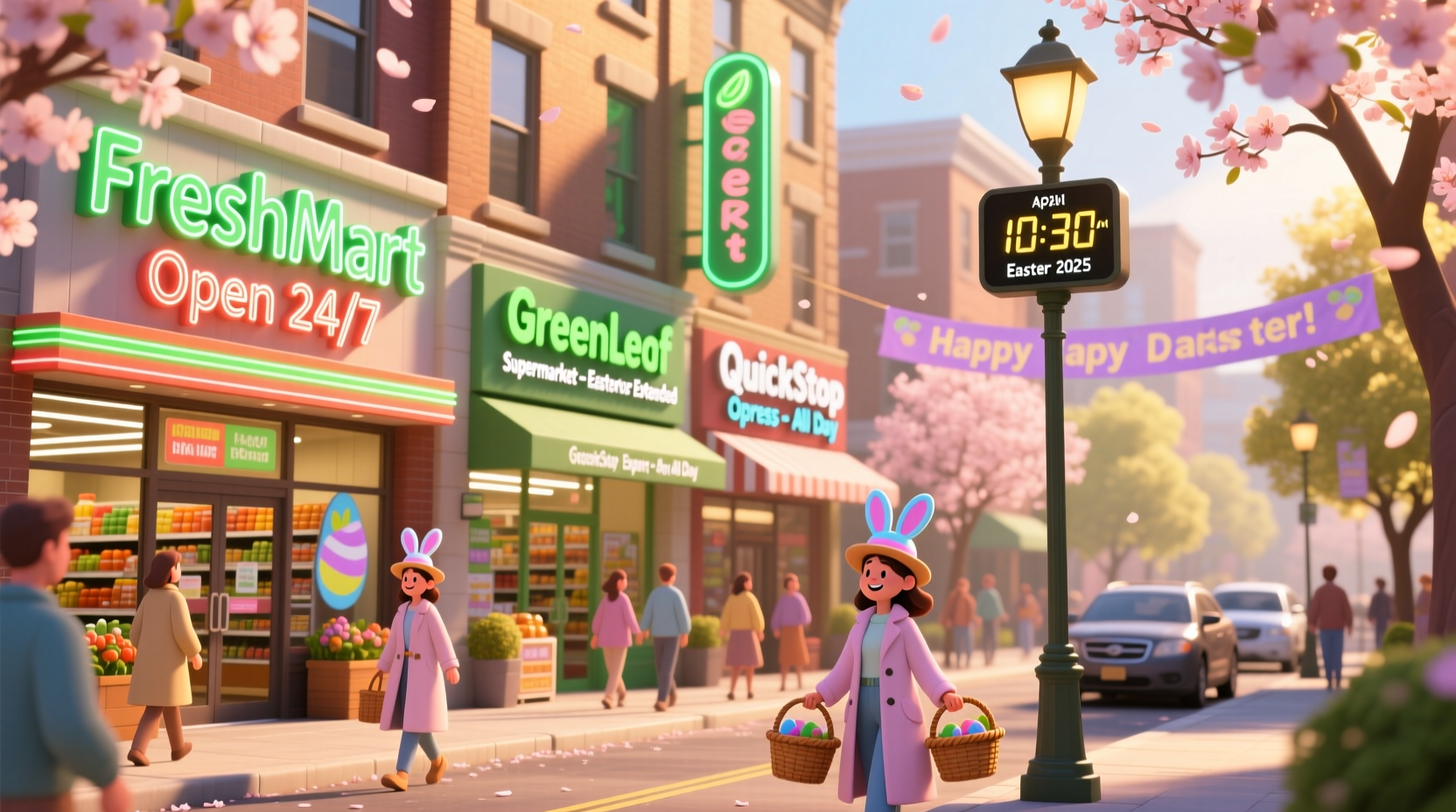 what grocery stores are open on easter 2025
