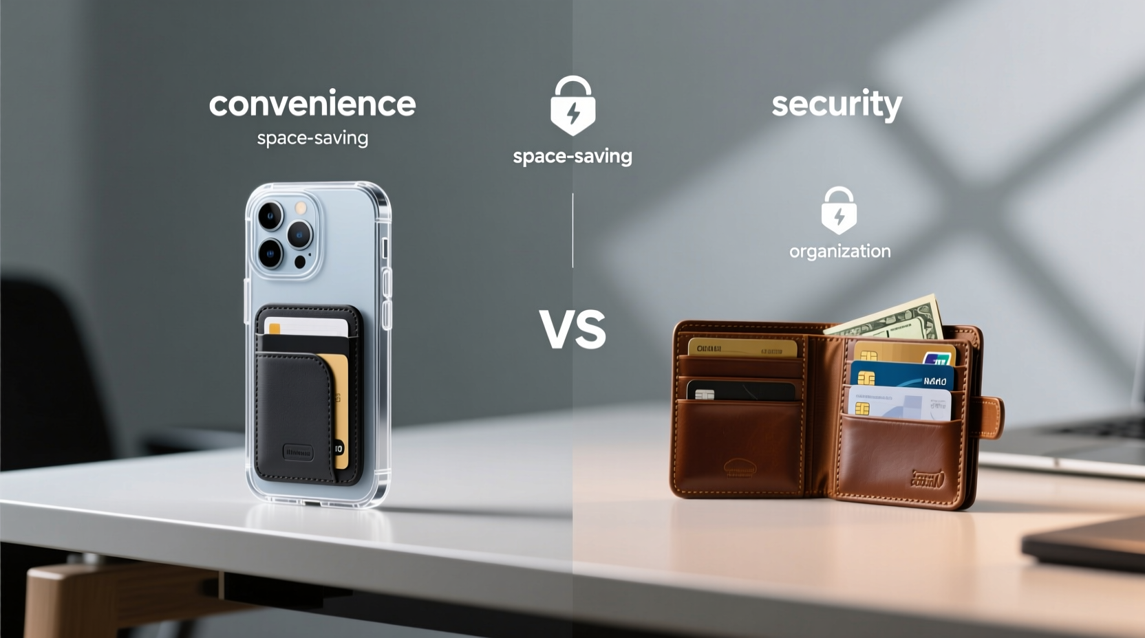 phone case wallet vs separate wallet which one do you actually prefer why