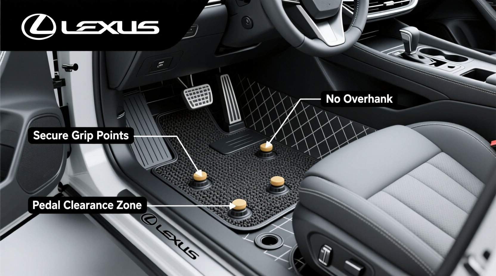 lexus floor mat installation safety