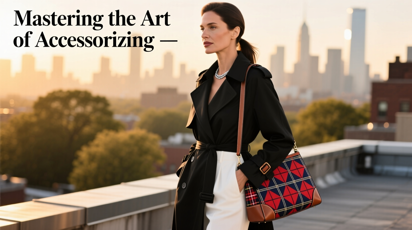 mastering the art of accessorizing elevate your look with a trendy plaid bag