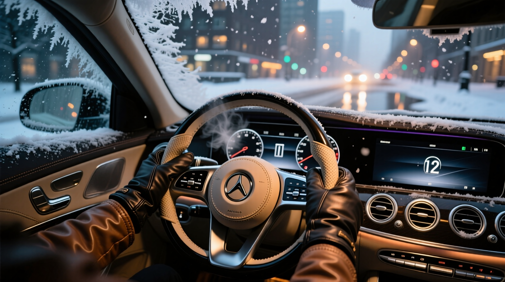 maybach steering wheel winter test