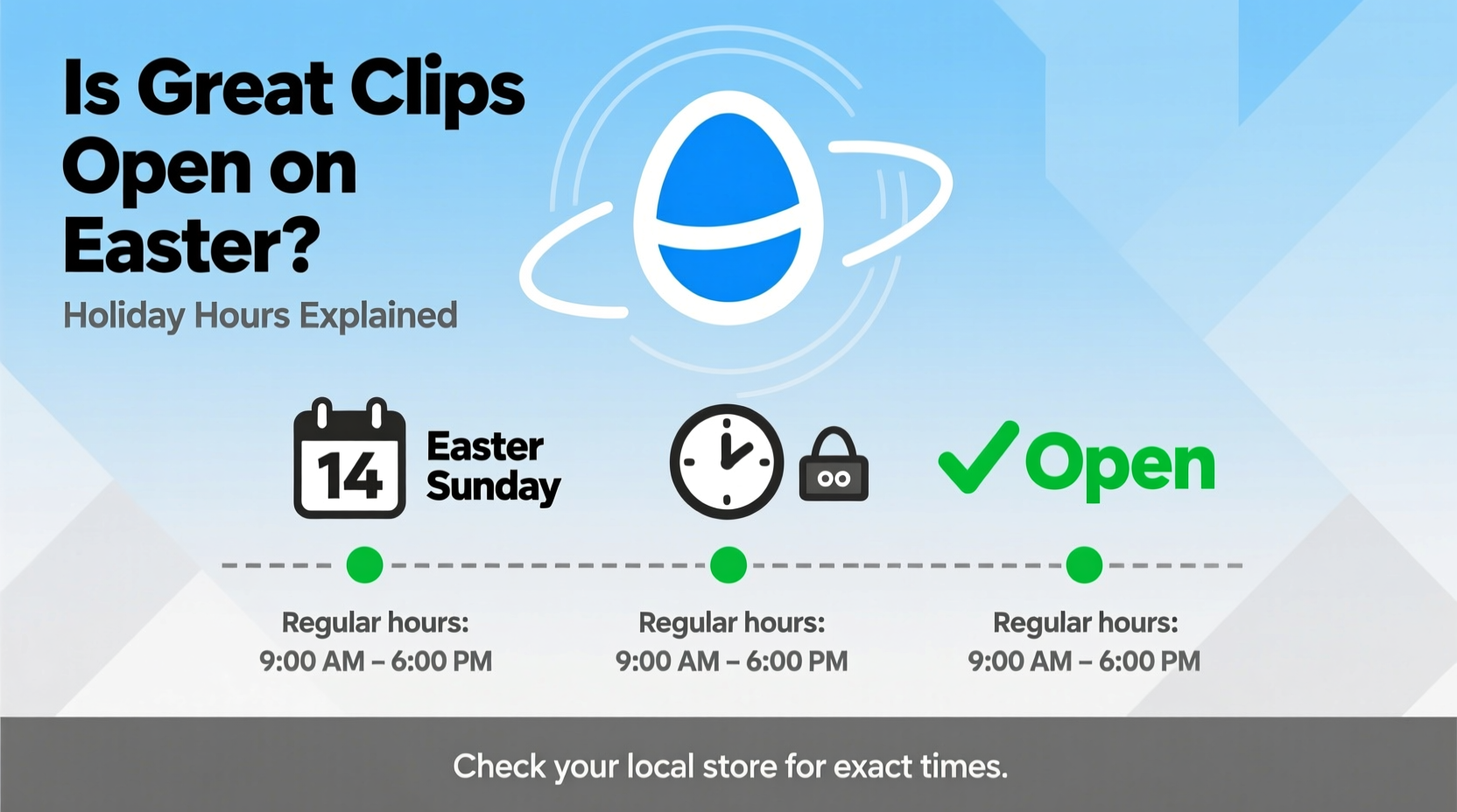 is great clips open on easter