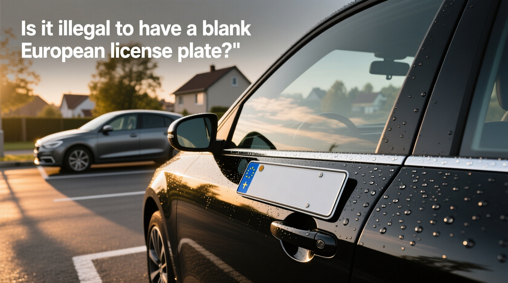 How to Choose a Blank European License Plate: Is It Illegal?