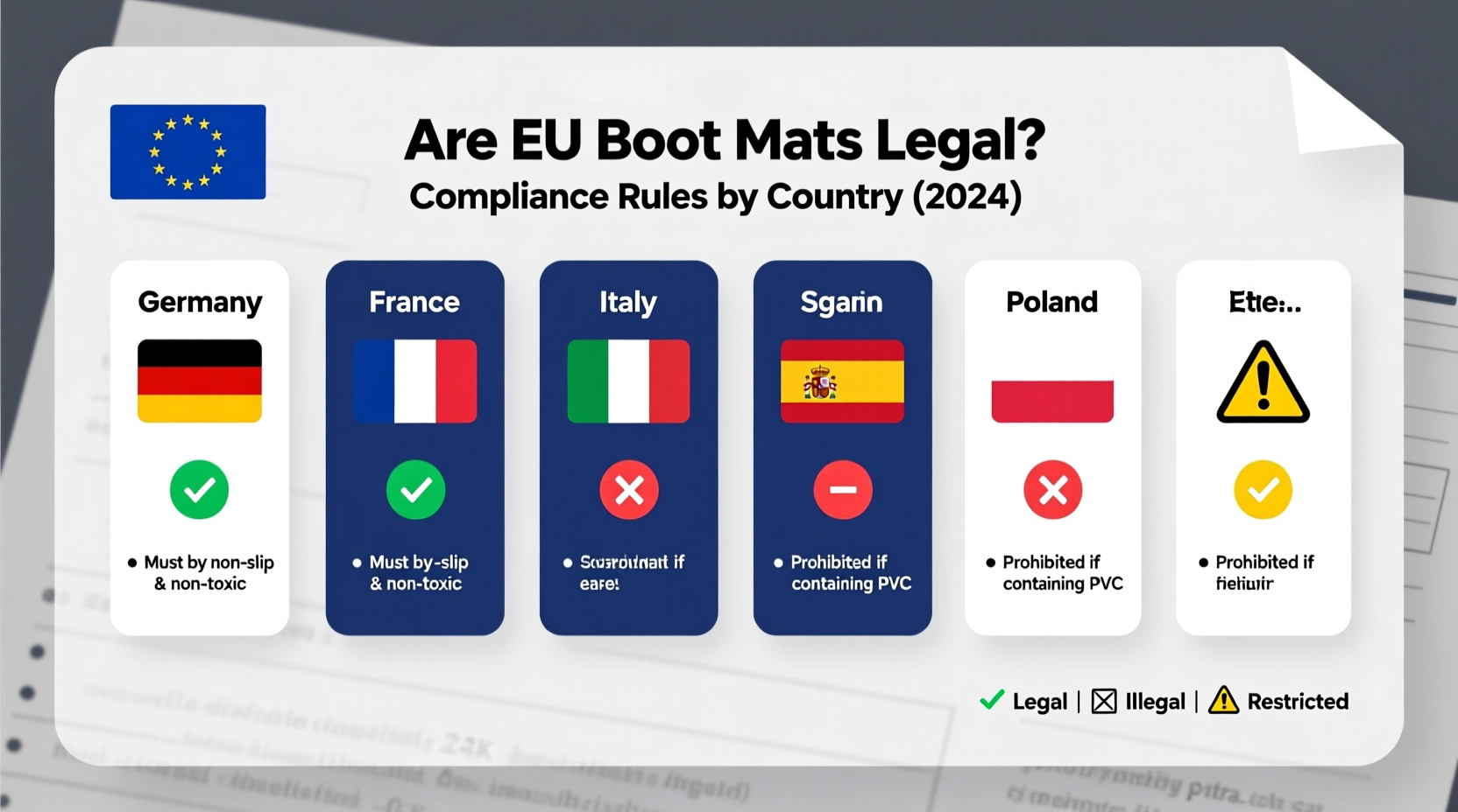 eu boot mats legality