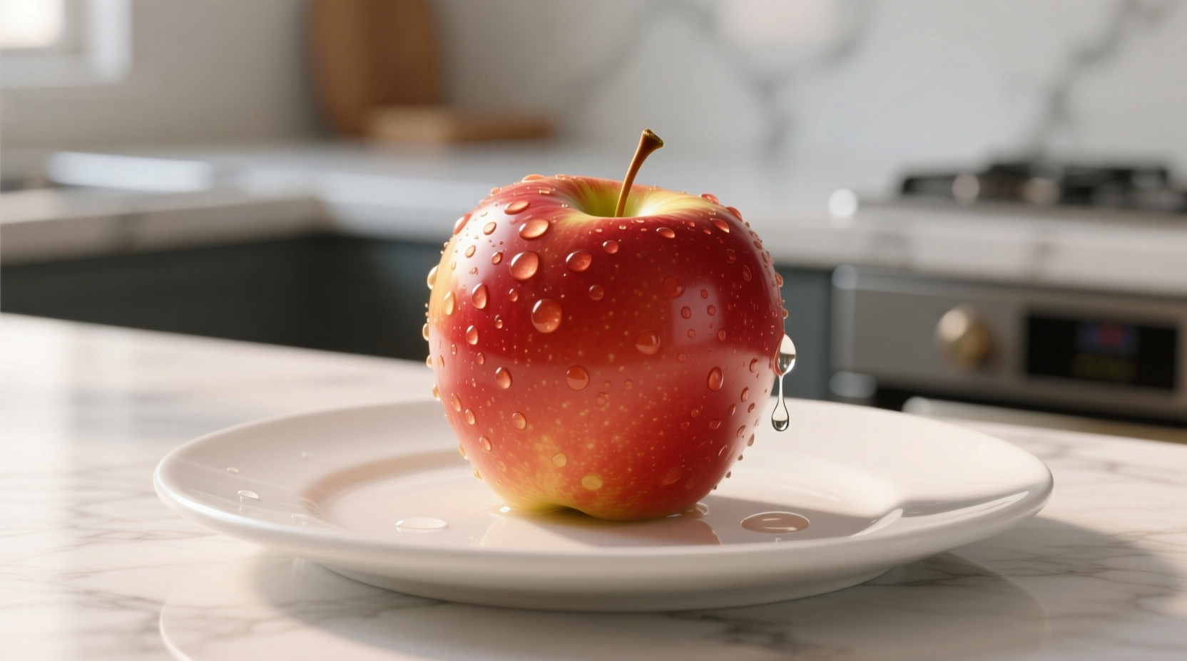 cleaning apples