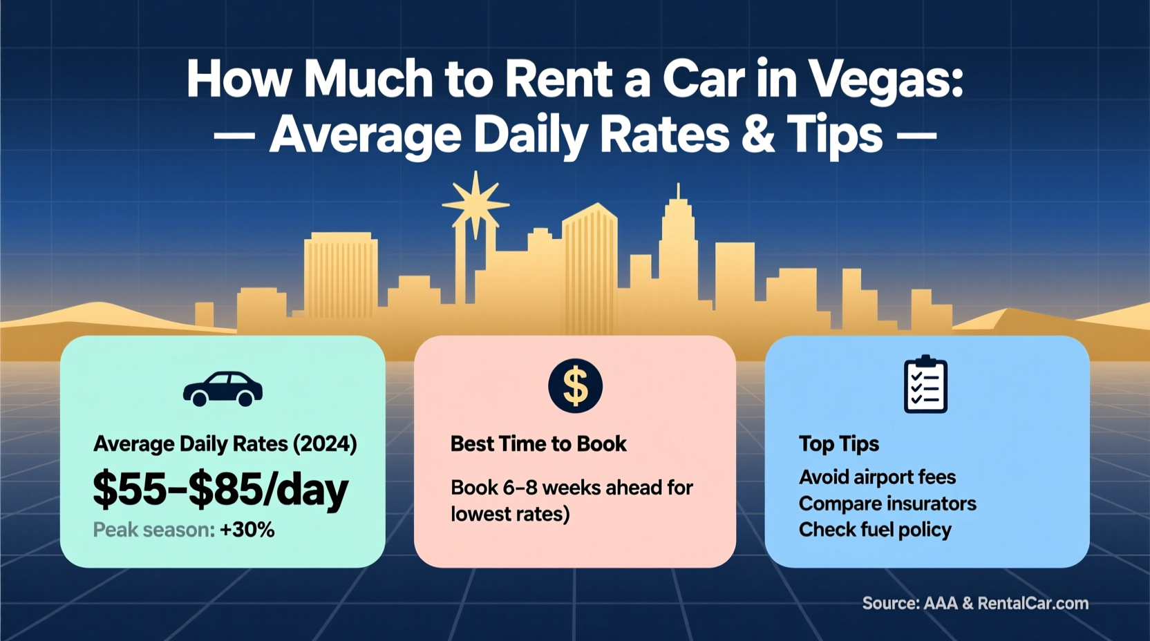 how much to rent a car in vegas