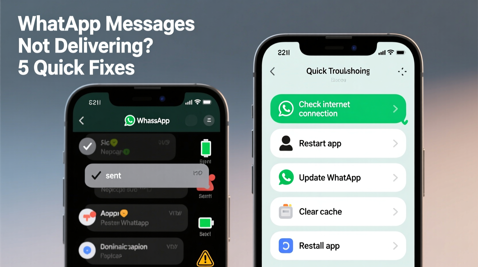whatsapp messages not delivering reasons quick fixes
